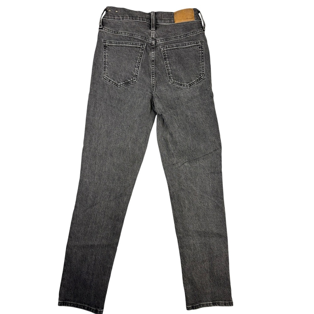 Madewell‎ The Perfect Vintage Jean High Rise Tapered Leg Washed Black Size 25 - Picture 2 of 7
